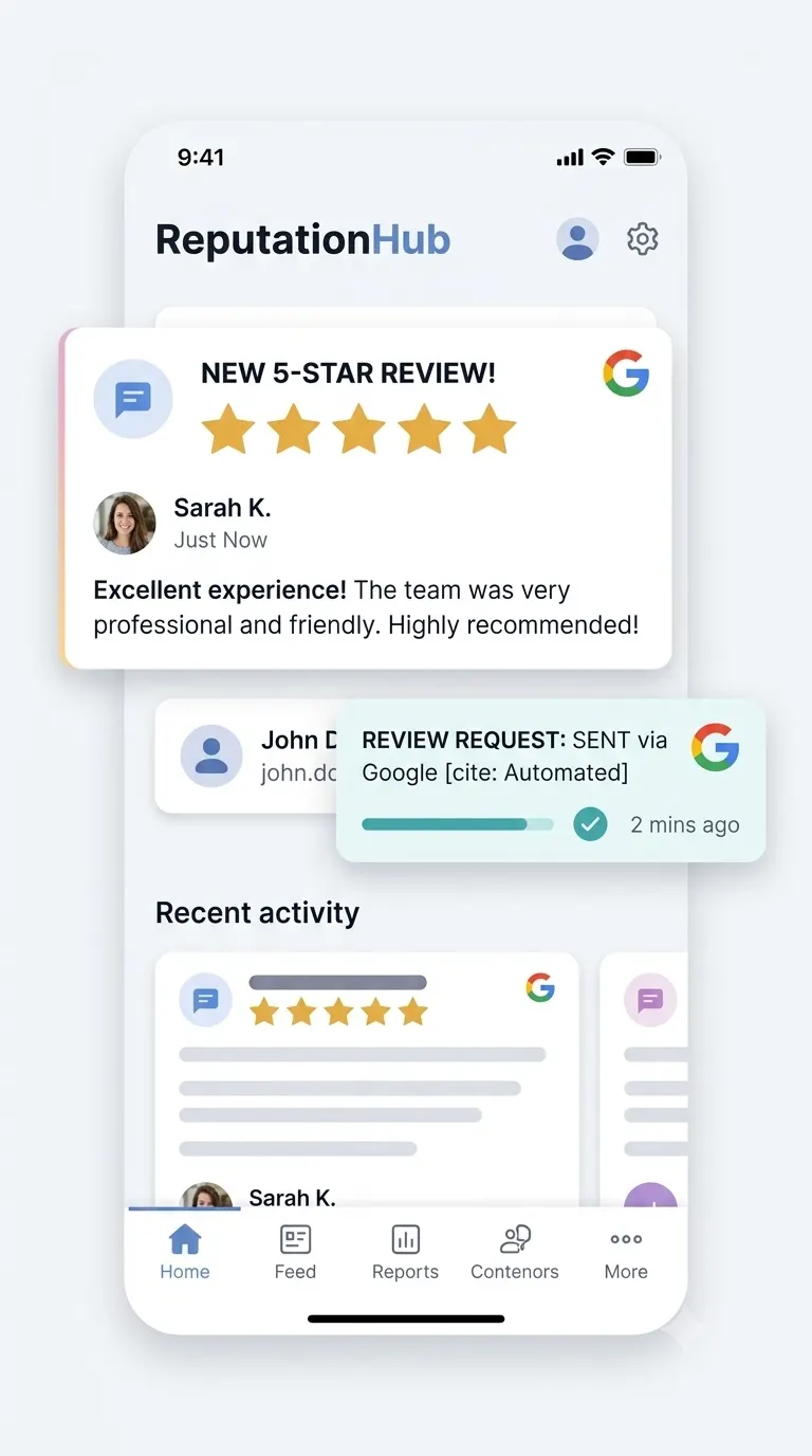 SmartGroom automated Google review request for a grooming salon